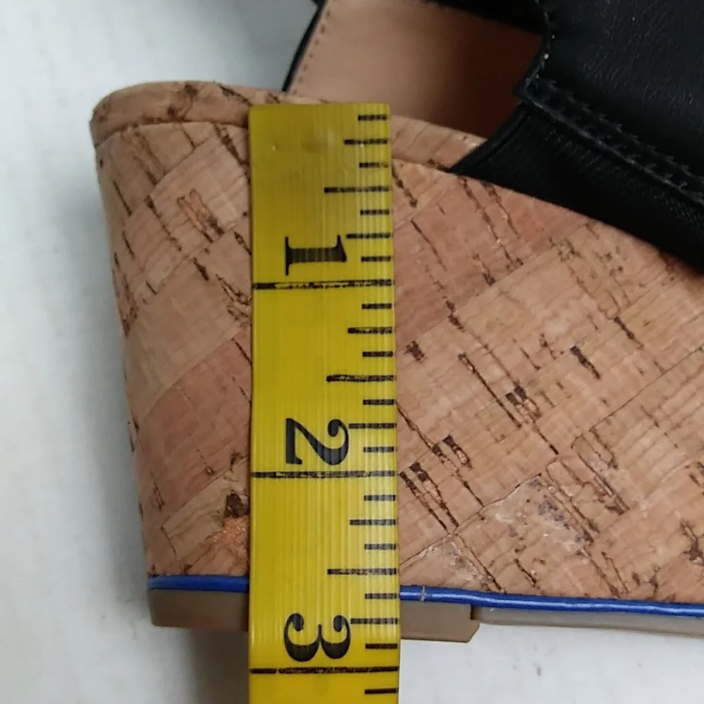 Tommy Hilfiger Maite 7M Slingback Cork Wedge Sandals Shoes